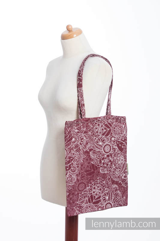 Shopping bag made of wrap fabric (100% cotton) - WILD WINE  #babywearing