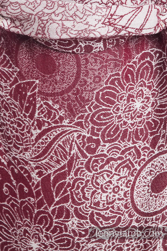 Nosidło Klamrowe ONBUHIMO z tkaniny żakardowej (100% bawełna), rozmiar Standard - DZIKIE WINO  #babywearing