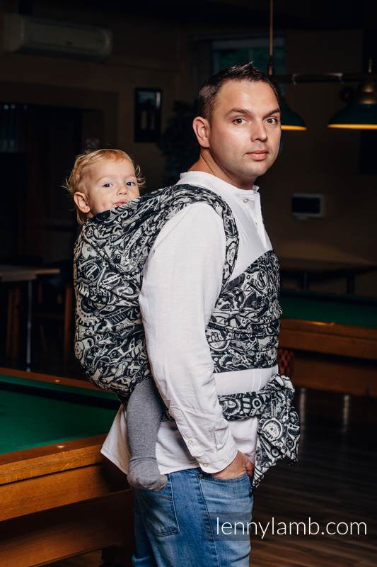 Żakardowa chusta do noszenia dzieci, bawełna - MECHANIZM - rozmiar XS #babywearing