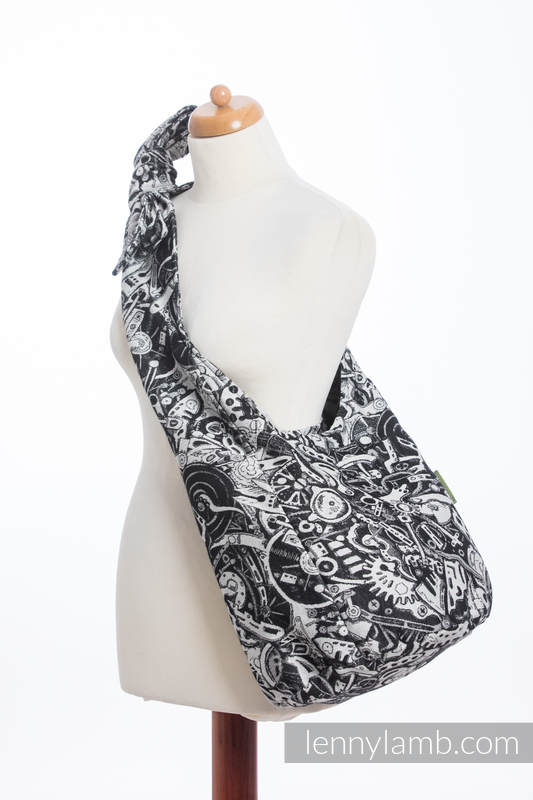 Hobo Tasche, hergestellt vom gewebten Stoff (100% Baumwolle) - CLOCKWORK  #babywearing