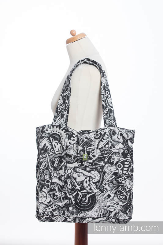 Bolso hecho de tejido de fular (100% algodón) - CLOCKWORK - talla estándar 37 cm x 37 cm #babywearing