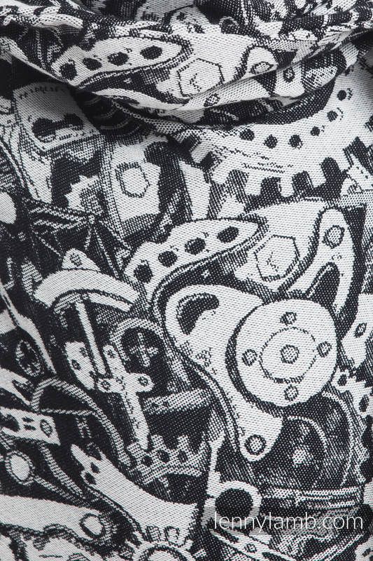 Nosidło Klamrowe ONBUHIMO z tkaniny żakardowej (100% bawełna), rozmiar Standard - MECHANIZM  #babywearing