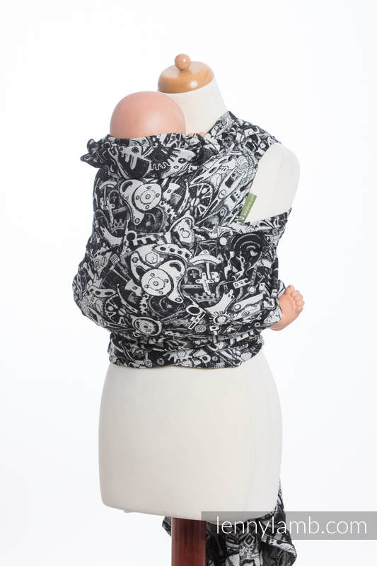 WRAP-TAI portabebé Mini con capucha/ jacquard sarga/100% algodón/ CLOCKWORK  #babywearing