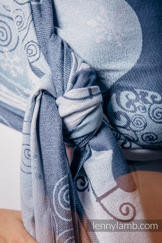 Fular, tejido jacquard (100% algodón) - WINTER PRINCESSA  - talla M #babywearing