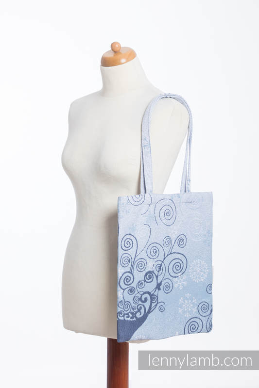 Einkaufstasche, hergestellt aus gewebtem Stoff (100% Baumwolle) - WINTER PRINCESSA  #babywearing