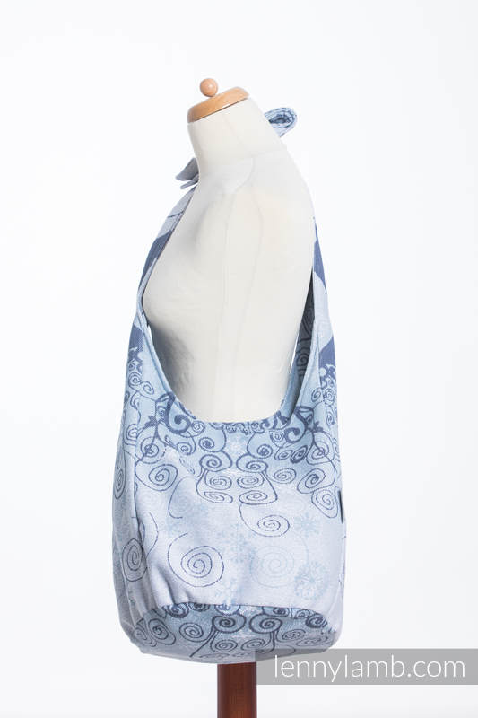 Hobo Bag made of woven fabric, 100% cotton - WINTER PRINCESSA  #babywearing