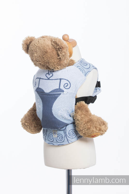 Puppentragehilfe, hergestellt vom gewebten Stoff (100% Baumwolle) - WINTER PRINCESSA  #babywearing