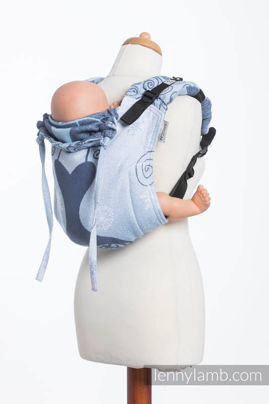 Nosidło Klamrowe ONBUHIMO z tkaniny żakardowej (100% bawełna), rozmiar Standard - ZIMOWA KSIĘŻNICZKA  #babywearing