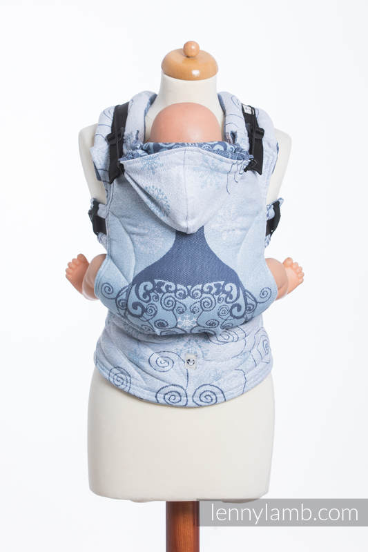 Nosidełko Ergonomiczne z tkaniny żakardowej 100% bawełna , Toddler Size, ZIMOWA KSIĘŻNICZKA - Druga Generacja #babywearing