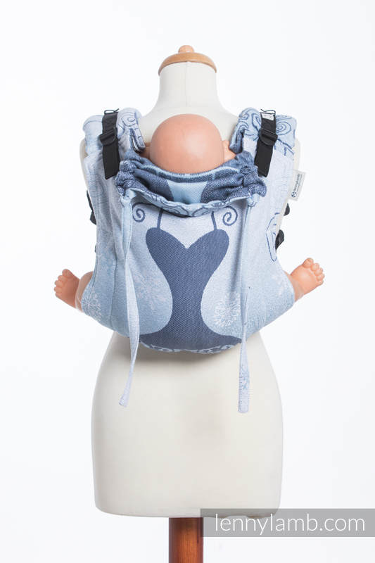 Onbuhimo de Lenny, taille standard, jacquard (100% coton) - WINTER PRINCESSA (grade B) #babywearing