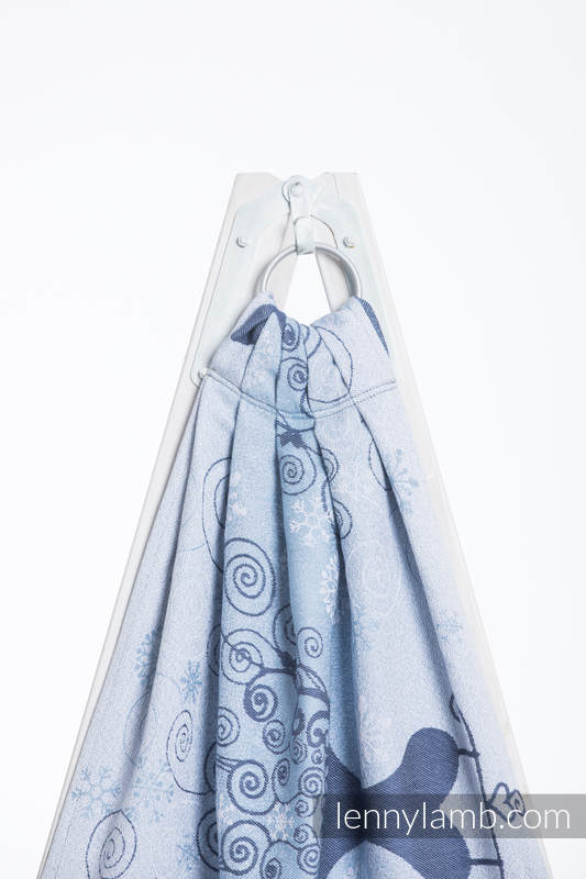 Ringsling, Jacquard Weave (100% cotton) - WINTER PRINCESS - standard 1.8m #babywearing