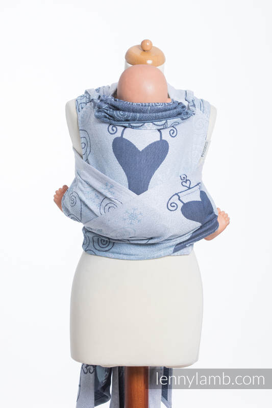 Nosidełko dla dzieci WRAP-TAI MINI, bawełna, splot żakardowy, z kapturkiem, ZIMOWA KSIĘŻNICZKA  #babywearing