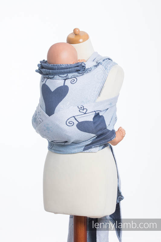 Nosidełko dla dzieci WRAP-TAI MINI, bawełna, splot żakardowy, z kapturkiem, ZIMOWA KSIĘŻNICZKA  #babywearing