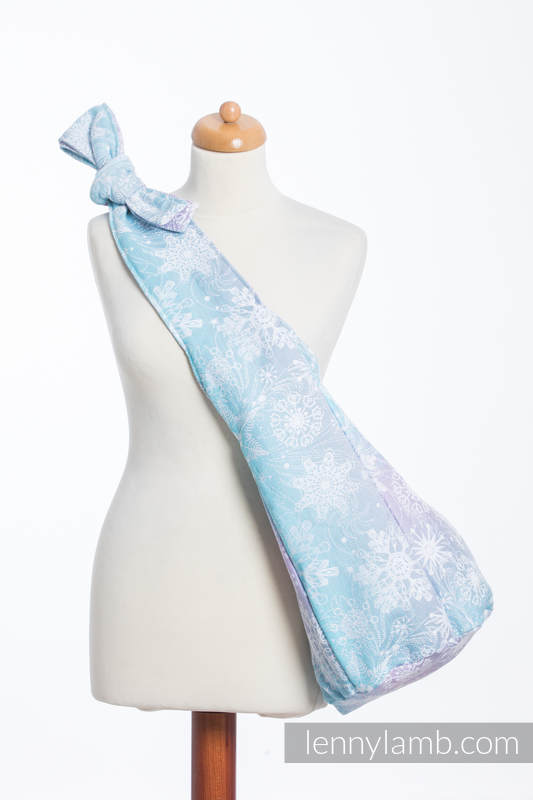 Hobo Tasche, hergestellt vom gewebten Stoff (96 % Baumwolle, 4% metallisiertes Garn) - GLITTERING SNOW QUEEN  #babywearing