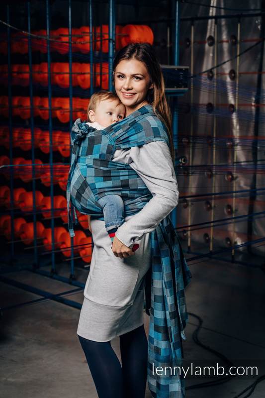 WRAP-TAI portabebé Toddler con capucha/ crackle sarga/100% algodón/ QUARTET RAINY  #babywearing
