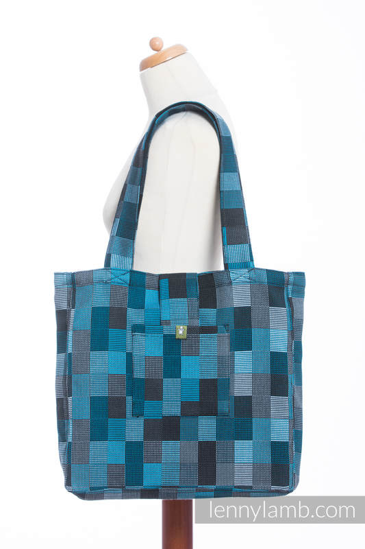 Shoulder bag made of wrap fabric (100% cotton) - QUARTET RAINY - standard size 37cmx37cm #babywearing