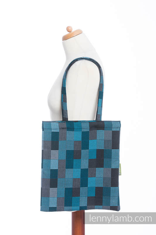 Einkaufstasche, hergestellt aus gewebtem Stoff (100% Baumwolle) - QUARTET RAINY  #babywearing