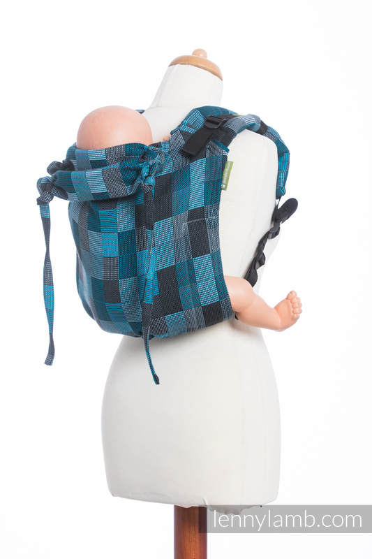 Lenny Buckle Onbuhimo baby carrier, standard size, crackle weave (100% cotton) - QUARTET RAINY  #babywearing