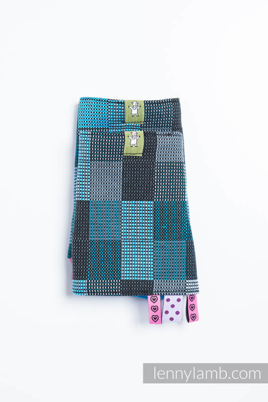 Drool Pads & Reach Straps Set, (60% cotton, 40% polyester) - QUARTET RAINY  #babywearing
