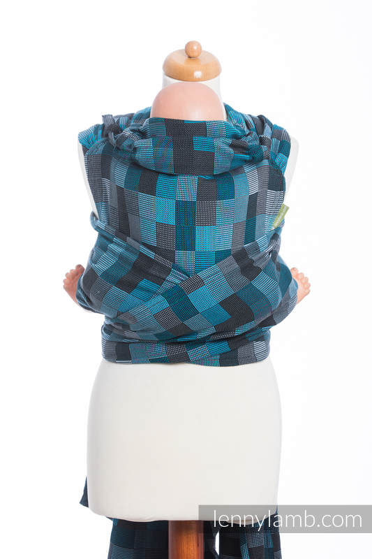 WRAP-TAI portabebé Mini con capucha/ Crackle sarga/100% algodón/ QUARTET RAINY  #babywearing