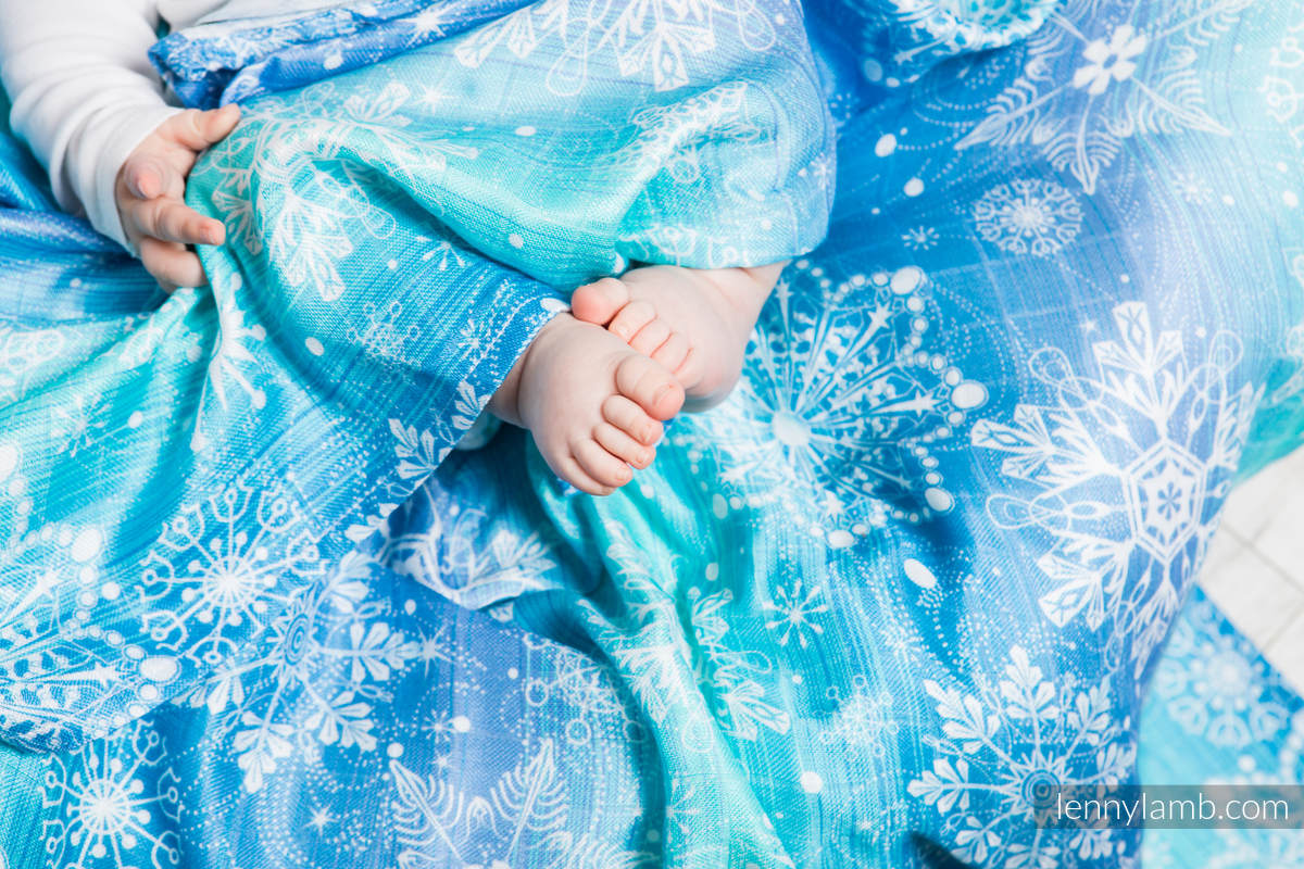 Mullwindeln Set - SNOW QUEEN, ICED LACE ROSA & WEISS, ICED LACE TÜRKIS & WEISS #babywearing