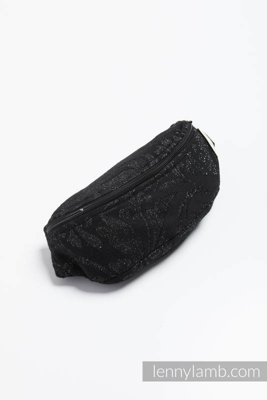 Waist Bag made of woven fabric, (96% cotton, 4% metallised yarn) - TWISTED LEAVES METAL & DUST #babywearing