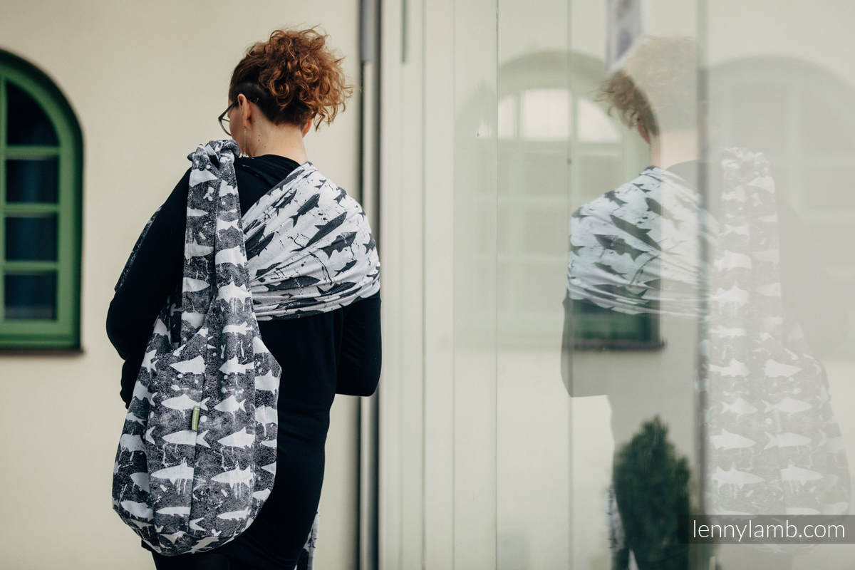 Hobo Bag made of woven fabric, 100% cotton - FISH'KA   #babywearing