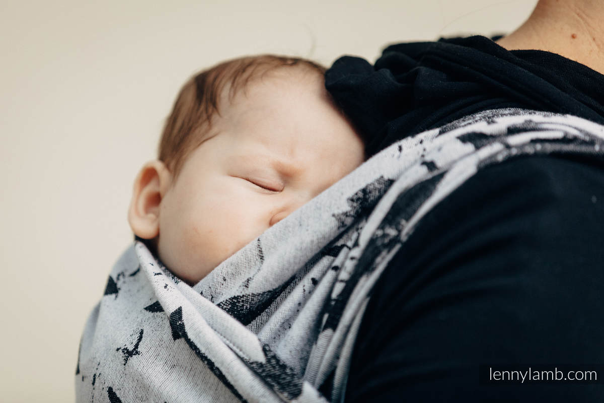 Żakardowa chusta do noszenia dzieci, bawełna - FISH'KA - rozmiar S #babywearing