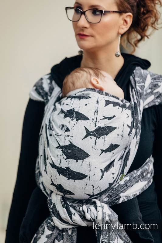 Baby Wrap, Jacquard Weave (100% cotton) - FISH'KA - size XL #babywearing