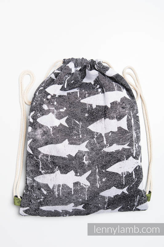 Sackpack made of wrap fabric (100% cotton) - FISH'KA - standard size 32cmx43cm #babywearing