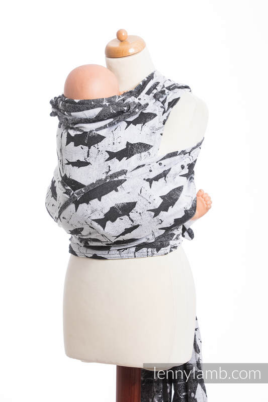 WRAP-TAI carrier Mini with hood/ jacquard twill / 100% cotton / FISH'KA  #babywearing