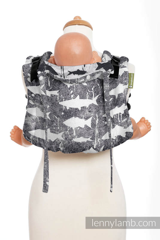 Lenny Buckle Onbuhimo baby carrier, toddler size, jacquard weave (100% cotton) - FISH'KA  #babywearing