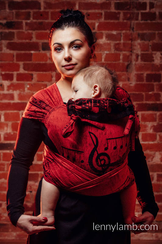WRAP-TAI carrier Toddler with hood/ jacquard twill / 100% cotton / SYMPHONY FLAMENCO #babywearing