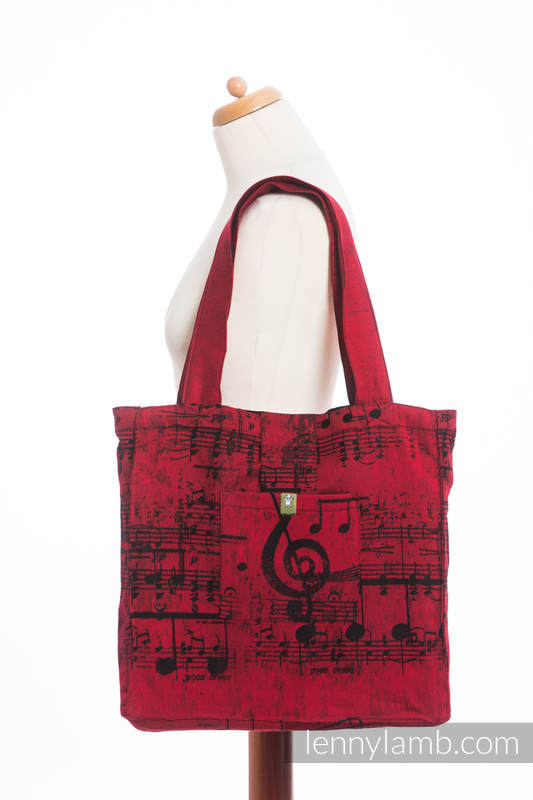Shoulder bag made of wrap fabric (100% cotton) - SYMPHONY FLAMENCO - standard size 37cmx37cm #babywearing