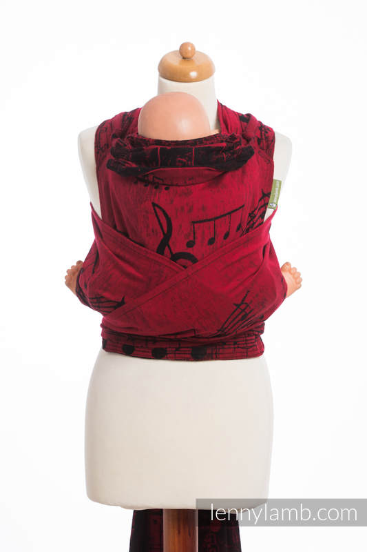 WRAP-TAI carrier Toddler with hood/ jacquard twill / 100% cotton / SYMPHONY FLAMENCO #babywearing