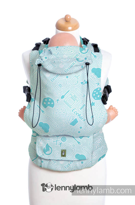 LennyUp Carrier, Standard Size, jacquard weave 100% cotton - COOKIES & DREAMS BY ALMA #babywearing