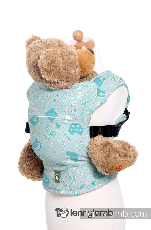 Mochila portamuñecos hecha de tejido, 100% algodón - COOKIES & DREAMS BY ALMA #babywearing