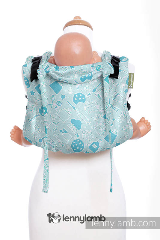 Lenny Buckle Onbuhimo baby carrier, toddler size, jacquard weave (100% cotton) - COOKIES & DREAMS BY ALMA #babywearing