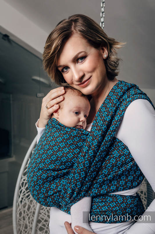 Fular, tejido jacquard (100% algodón) - CAMELOT - talla L #babywearing