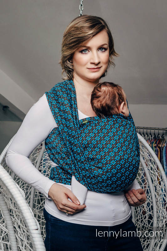 Fular, tejido jacquard (100% algodón) - CAMELOT - talla S #babywearing
