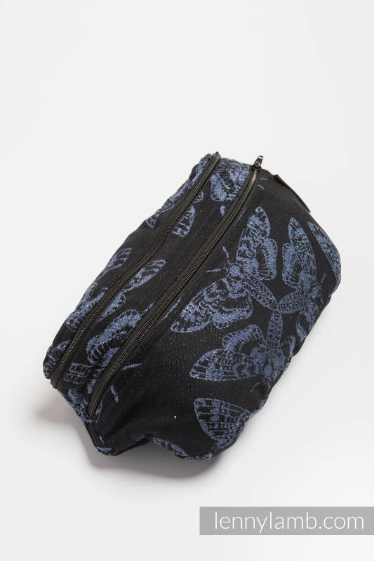 Waist Bag made of woven fabric, size large (96% cotton, 4% metallised yarn) - QUEEN OF THE NIGHT #babywearing
