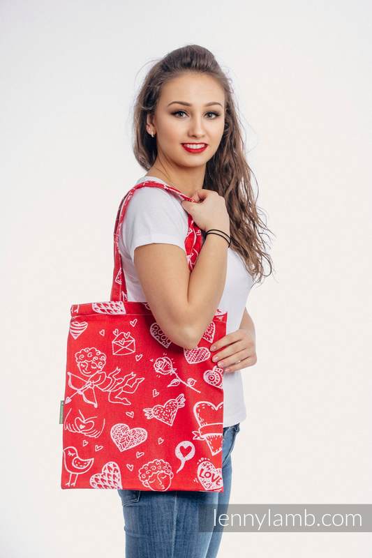 Sac à bandoulière en retailles d’écharpes (100 % coton) - SWEET NOTHINGS #babywearing