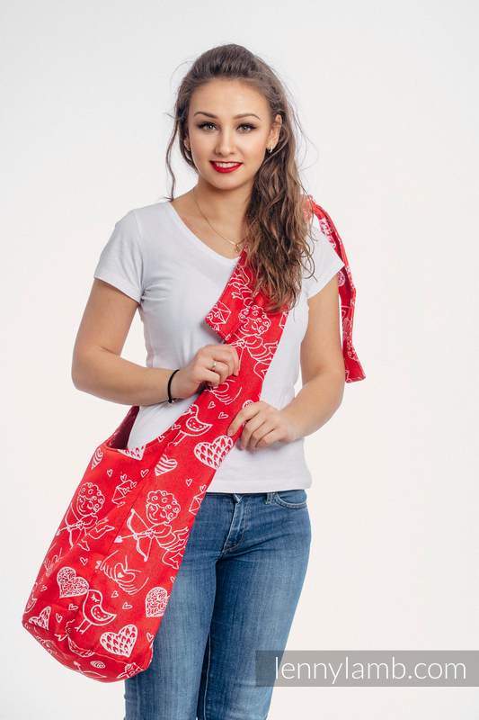 Hobo Bag made of woven fabric, 100% cotton - SWEET NOTHINGS #babywearing