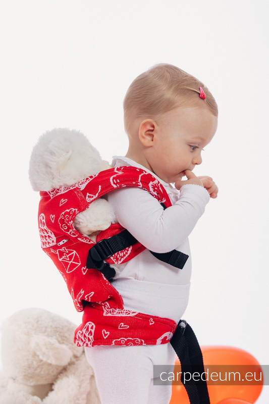 Doll Carrier made of woven fabric, 100% cotton - SWEET NOTHINGS #babywearing