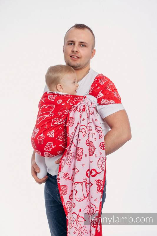 Sling, jacquard (100% coton)  - SWEET NOTHINGS - standard 1.8m #babywearing