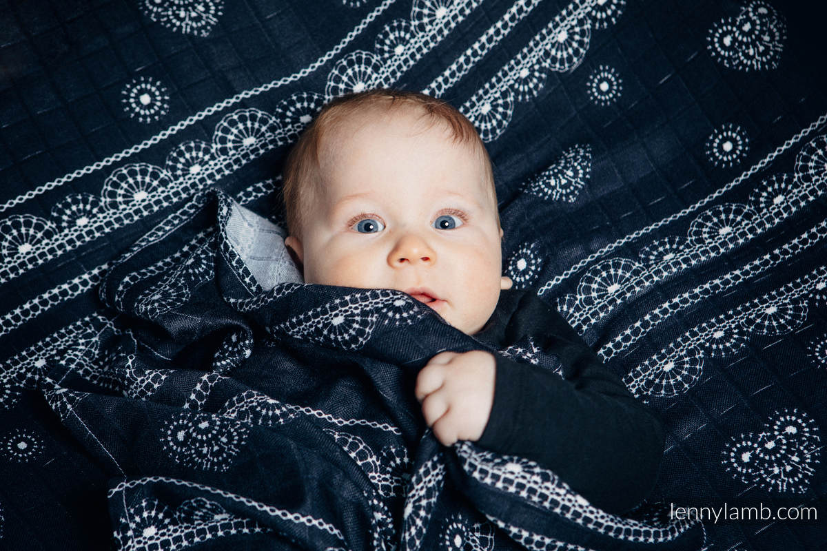 Swaddle Blanket Set - SYMPHONY RAINBOW DARK, GLAMOROUS LACE #babywearing