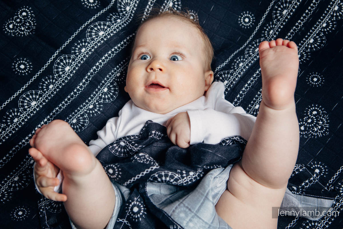 Swaddle Blanket Set - DRAGON BLACK & GREY, GLAMOROUS LACE #babywearing