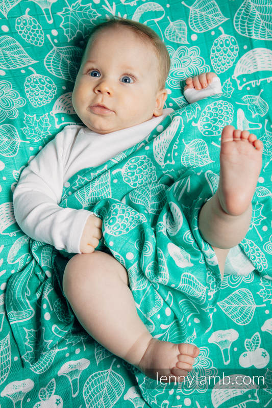 Swaddle Blanket - UNDER THE LEAVES #babywearing