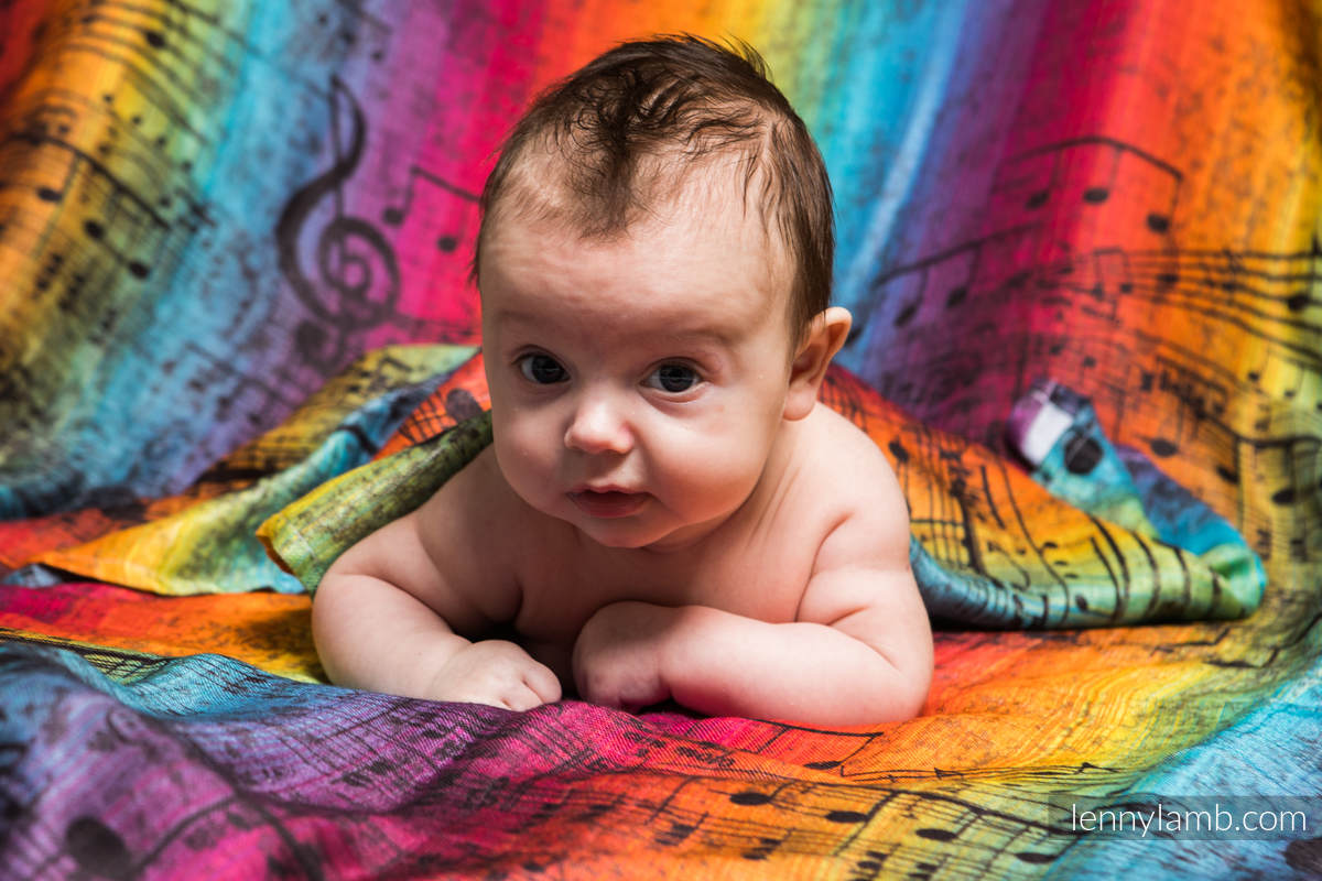 Swaddle Blanket - SYMPHONY RAINBOW DARK (grade B) #babywearing