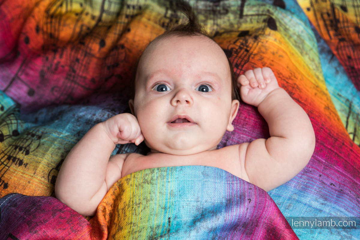 Muselina - SYMPHONY RAINBOW DARK #babywearing